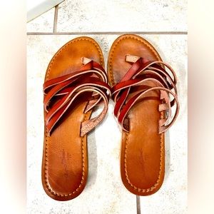 Universal Tread Brown Leather Sandals 7.5